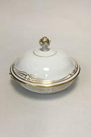 Royal Copenhagen Patttern No 117 Art Nouveau with Gold decoration Lidded Bowl