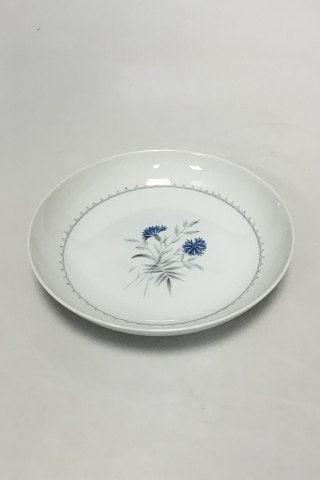 Bing & Grøndahl Hvid Demeter / Kornblomst Suppetallerken No. 22