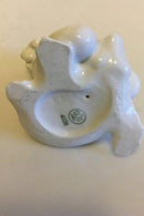 Bing & Grøndahl Blanc de Chine Figur af Havbarn på fisk med fisk i favn No 4038