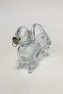 Antageligt Holmegaard Snapsehund i klart glas