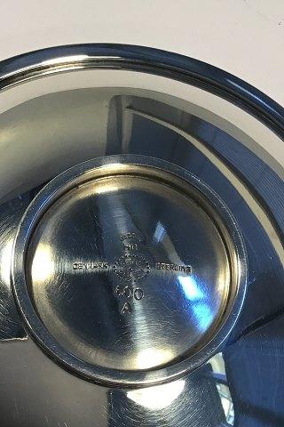 Georg Jensen Sterling Sølv Flad Skål Pyramide No 600 A