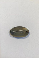 S.L.雅各布森纯银珐琅/玑镂胸针