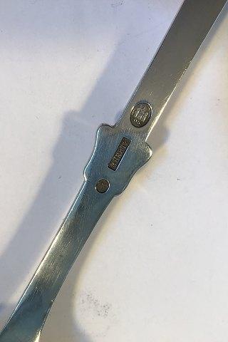 P Hertz Danish Silver Serving Spoon