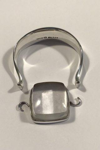 Georg Jensen Sterling Sølv Armring No 203 med Rutil Quartz Torun