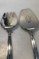 Georg Jensen Sterling Sølv Konge Fiskeserveringssæt No 231A+B