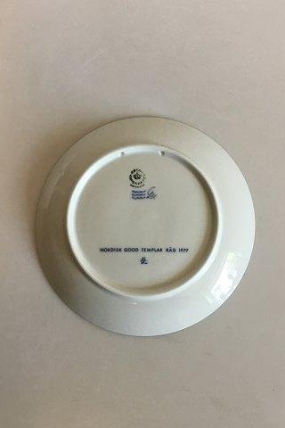 Royal Copenhagen Mindeplatte I.O.C.T Nordisk Good Templar Råd 1977