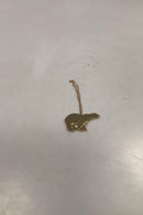 Georg Jensen Ornament Goldplattierter Eisbär 1997 Ohne Box