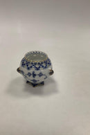 Royal Copenhagen Blau geriffelt Blaue geriffelte Spitze mit Goldrand Kleine Vase Nr. 1043