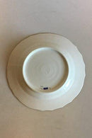 Royal Copenhagen Spisetallerken Hvid Svejfet med takket guldkant (Stel 387 / Josephine) No 1621