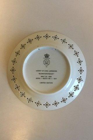 Bing & Grøndahl Carl Larsson platte "Blomstervinduet" Serie 1, Nr. 1, 1977