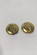 A Michelsen Sterling Sølv Marguerit Øreclips