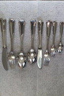 Cohr Sølv Dobbeltriflet Bestiksæt til 6 personer(48 dele)