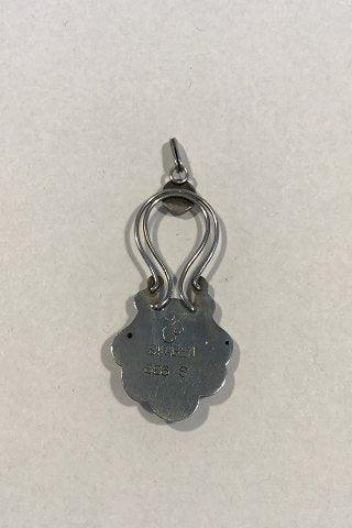 Christian Fjerdingstad&#44; Skagen&#44; Silver 826S ペンダント（ムーンストーン2個）。