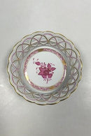 Herend Hungary Apponyi Purpur Brødbakke/Frugtkurv No 7404