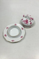 Herend Hungary Apponyi purpur Smørskål No 390