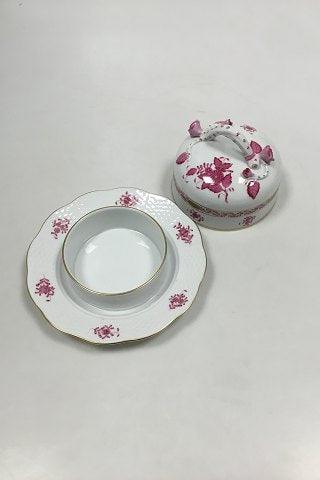 Herend Hungary Apponyi purpur Smørskål No 390