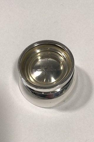 Georg Jensen Silversmiths Ltd Sterling Sølv Pyramide Saltkar No 632 (Blå emalje)