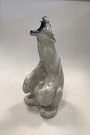 Royal Copenhagen Figur af brølende isbjørn No 502