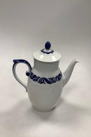 Bing和Grondahl新艺术风格的蓝白咖啡壶