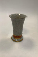 Royal Copenhagen Green Crackle Glaze Vase No 212 / 3462