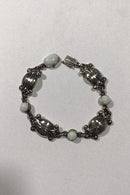 Georg Jensen Sterling Sølv Armlænke No 11 Opal