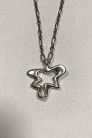 Georg Jensen Sterling Sølv Halskæde med Splash "Vedhæng"