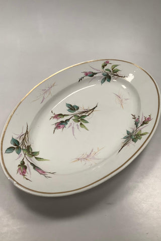 Bing og Grøndahl Antik Rosen Stel Stort ovalt Fad