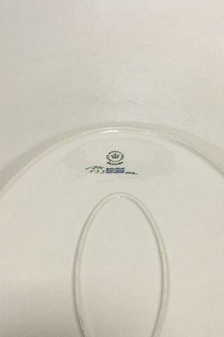 Royal Copenhagen Tradition Hvid Halvblonde m. Guld Ovalt servingsfad No 533