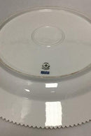 Royal Copenhagen Hvid Flora Danica Perlestel Rundt fad No 3524