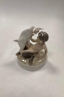 Royal Copenhagen Figur Faun med Gedekid No. 498