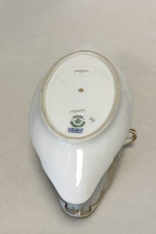 Royal Copenhagen Stel nr. 117 Art Nouveau med gulddekoration Sovseskål