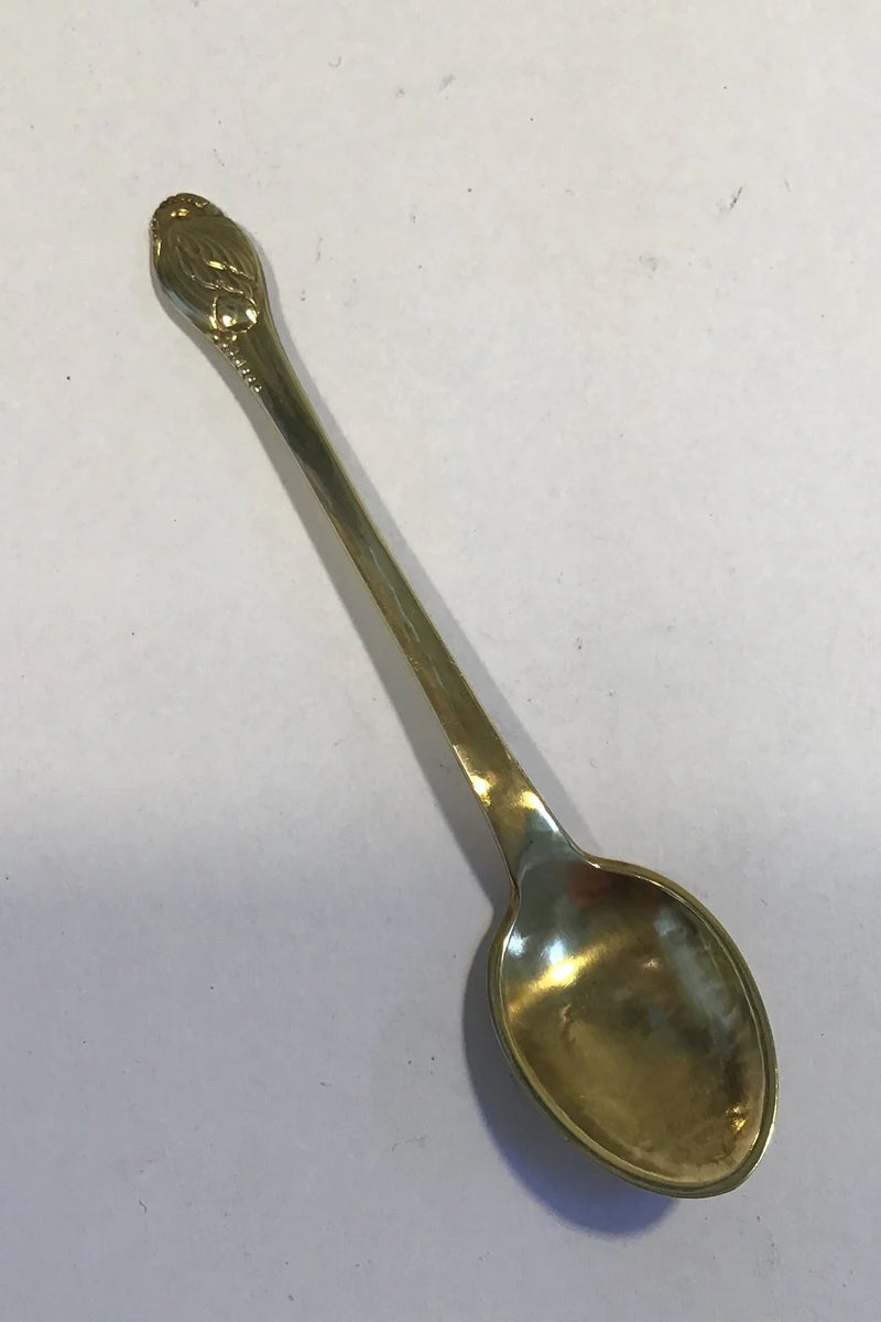 Evald Nielsen No 10 Sølv Kaffeske, forgyldt