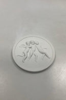 Royal Copenhagen Biscuit Plate Three Floating Angels