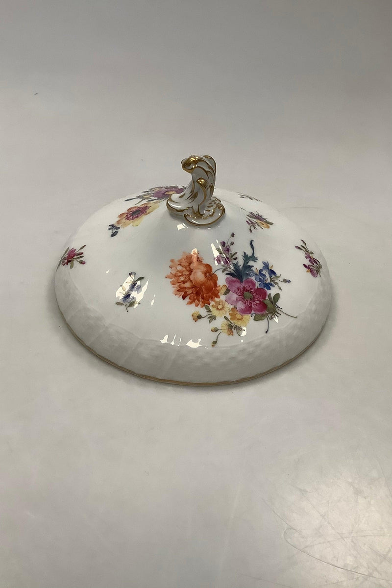 Antik Royal Copenhagen Saksisk Blomst Låg til skål