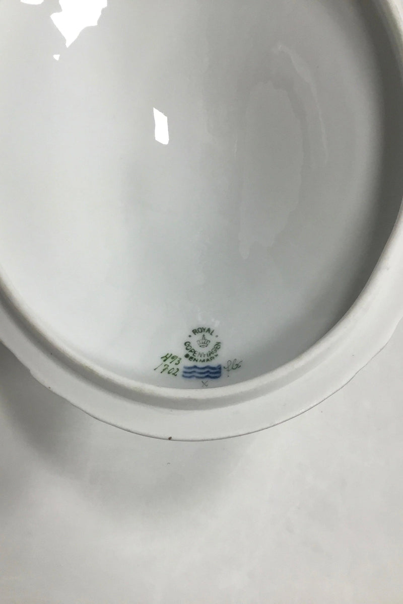 Royal Copenhagen Saksisk Blomst Let Oval Låg No 493/1702