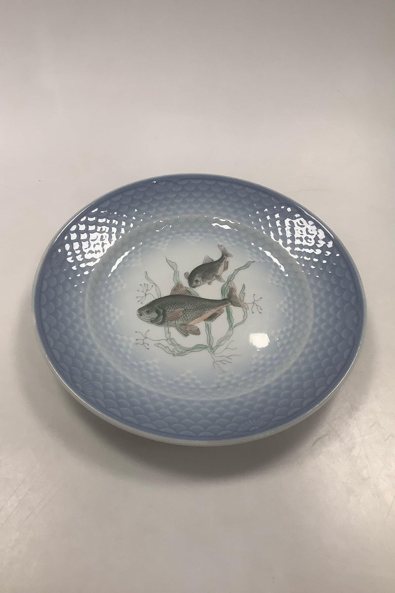 Bing and Grondahl Blue Tone Fish Plate Motif 12 Bream No. 716