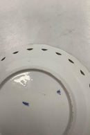 Antik Royal Copenhagen Blå Blomst Svejfet Gennembrudt Tallerken med Guld