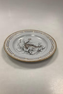 Royal Copenhagen Privat gemalt Flora Danica Fisch Teller Nr 3549