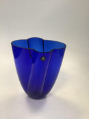 Royal Copenhagen / Holmegaard Vase aus blauem Glas