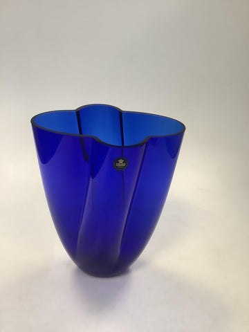 Royal Copenhagen / Holmegaard Vase i Blåt Glas