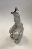 Royal Copenhagen Figur af brølende isbjørn No 502