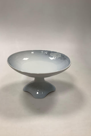 Royal Copenhagen Sommernachtstraum Ovale Tortenschale auf Fuß Hellblau Nr. 10033