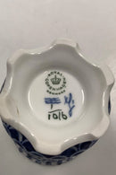 Royal Copenhagen Blaue geriffelte Vase mit Spitze Nr. 1016