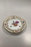 Royal Copenhagen Sächsische Blume durchbrochener Teller Nr. 1638