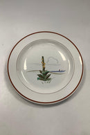 Aluminia Stort Rundt Fad med strand og blomster motiv