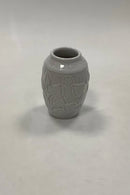 Hjort Bornholm White Glazed Ceramic Vase No 255