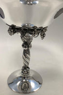 Georg Jensen Sterling Silber Großer Traubenaufsatz / Traubenschale Nr. 264 A