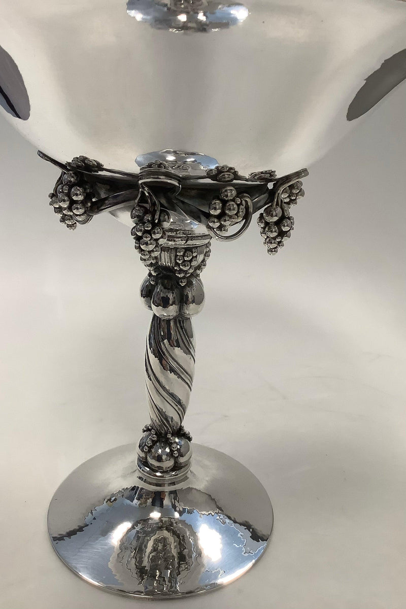 Georg Jensen Sterling Silber Großer Traubenaufsatz / Traubenschale Nr. 264 A
