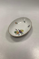Bing and Grondahl Saxon Flower, White oval dish Shop sample No. 16