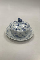 Bing und Grondahl Blau bemalt / Muschelmalet Butterdose Nr. 582